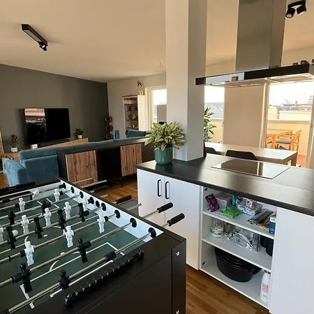 Zentrumnahes Penthouse Mit Dachterasse 公寓 莱比锡