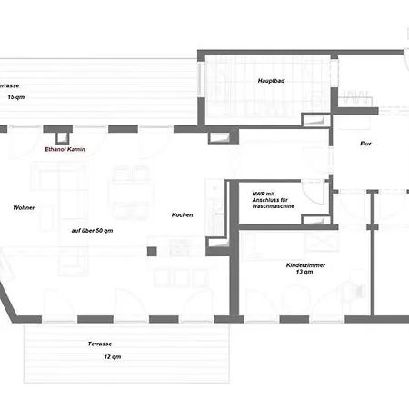 Zentrumnahes Penthouse Mit Dachterasse 莱比锡