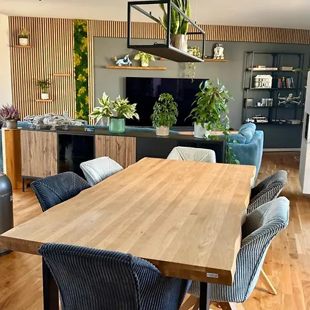 Stylisches Penthouse Mit Xxl Dachterrasse Ab Mai Klimaanlage Und Gasgrill Zentrumnah *