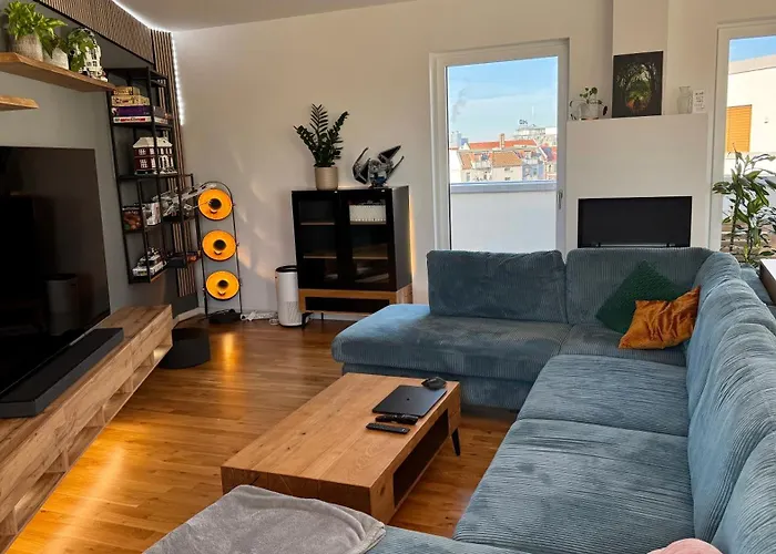 Stylisches Penthouse Mit Xxl Dachterrasse 70Qm Whirlpool Ab Mai Klimaanlage Und Gasgrill Zentrumnah Appartamento *