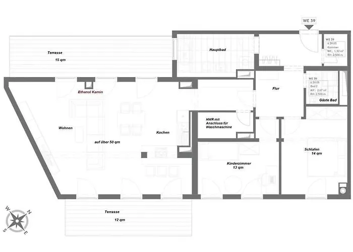Stylisches Penthouse Mit Xxl Dachterrasse 70Qm Whirlpool Ab Mai Klimaanlage Und Gasgrill Zentrumnah Lipsia